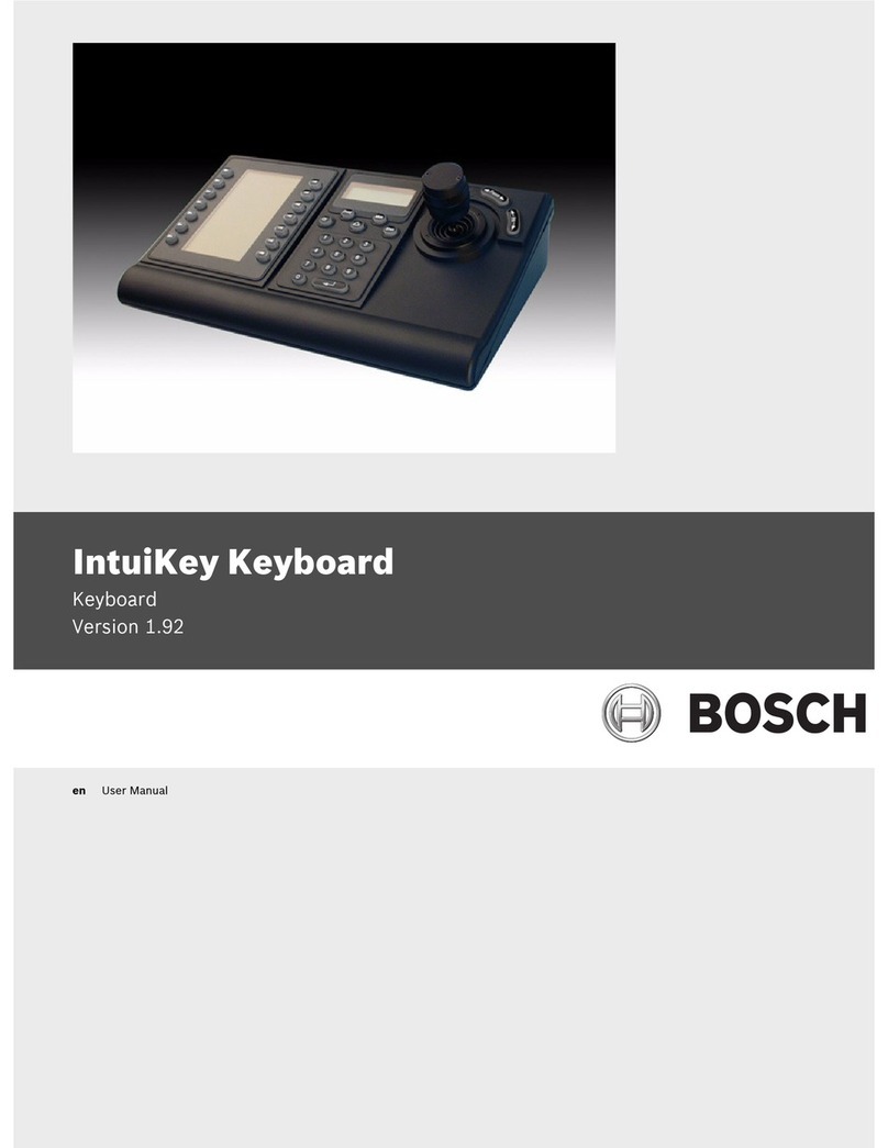 Bosch IntuiKey user manual