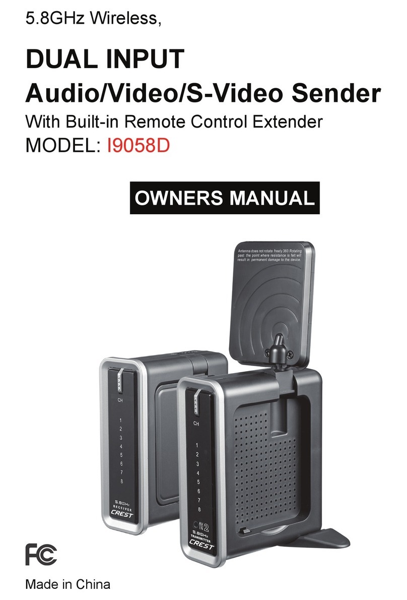 Crest Audio I9058D owner's manual