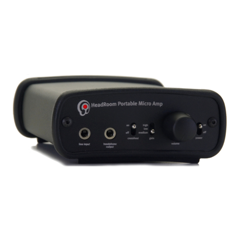HeadRoom The Portable Micro Amp owner's manual