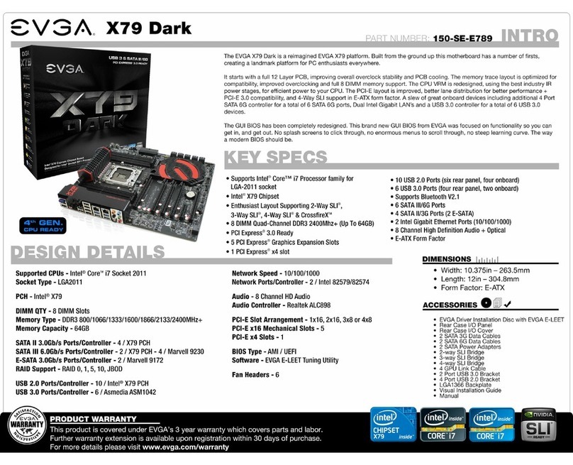 EVGA EVGA X79 DARK Key specs