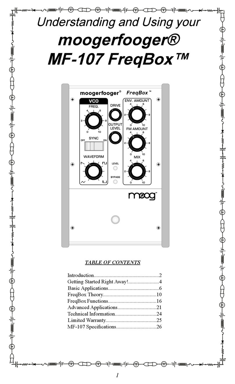 Moog moogerfooger MF-107 FreqBox Using instruction