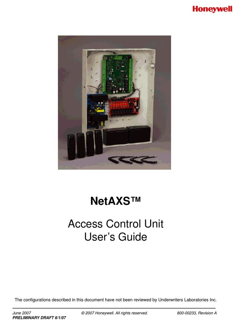 Honeywell NetAXS User manual