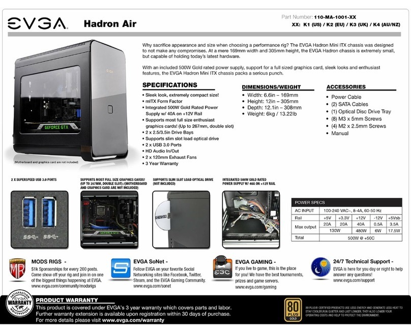 EVGA Hadron Air User manual