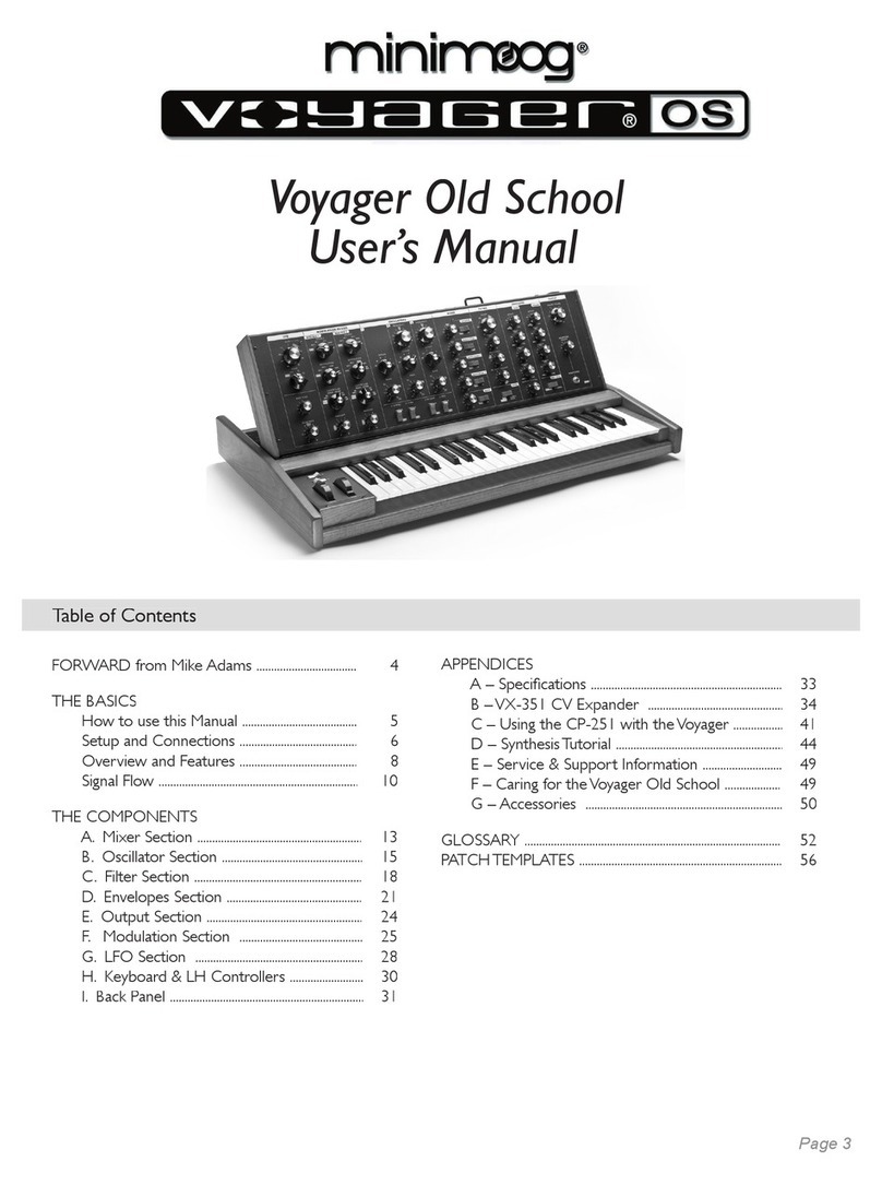 Moog Voyager Old School user manual