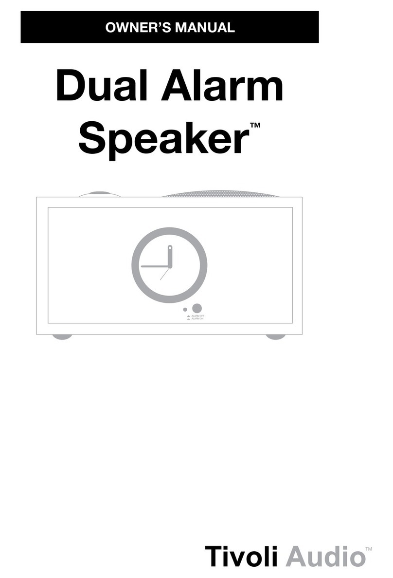 Tivoli Audio Dual Alarm Speaker owner's manual