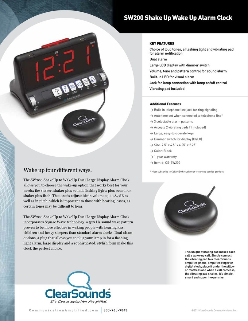 ClearSounds SW200 Owner's manual
