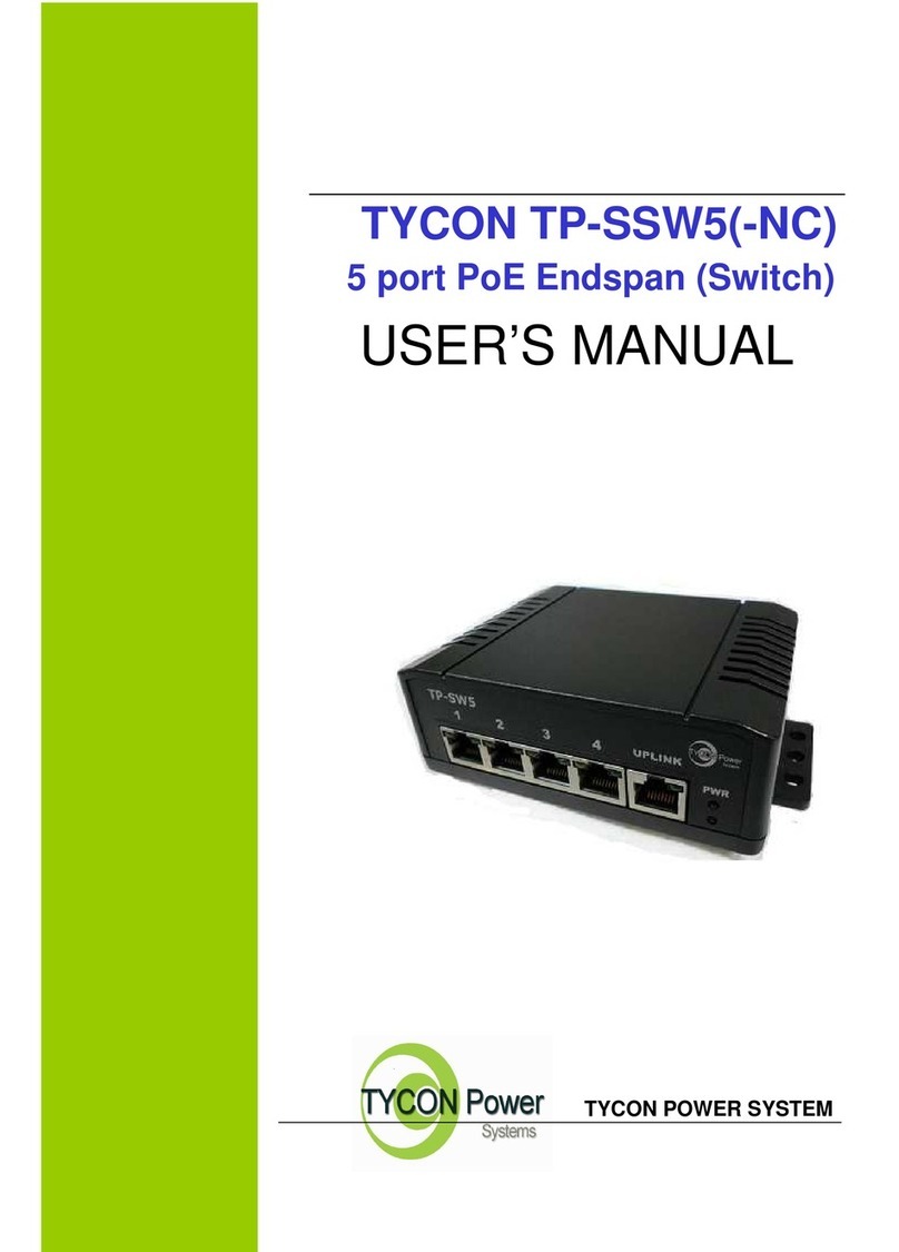 Tycon Power Systems TP-SSW5(-NC) User manual Tycon Power Systems TP-SSW5(-NC) User manual