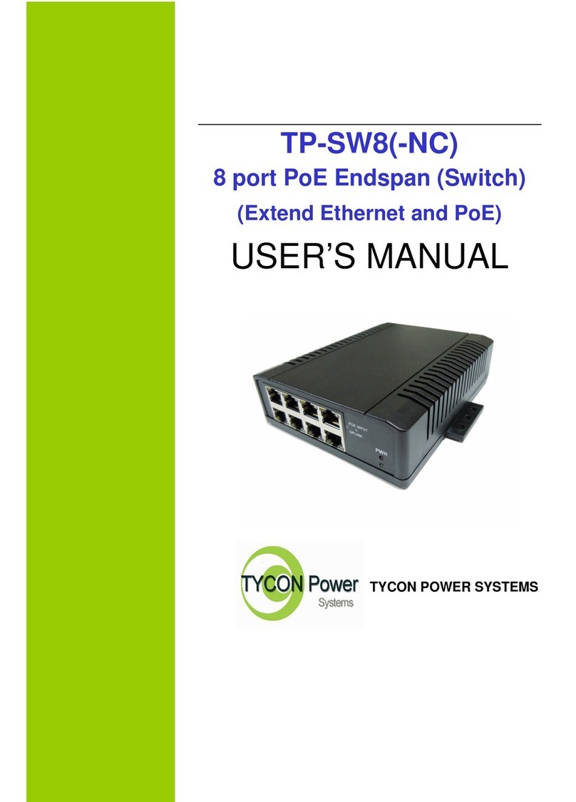 Tycon Power Systems TP-SW8(-NC) user manual