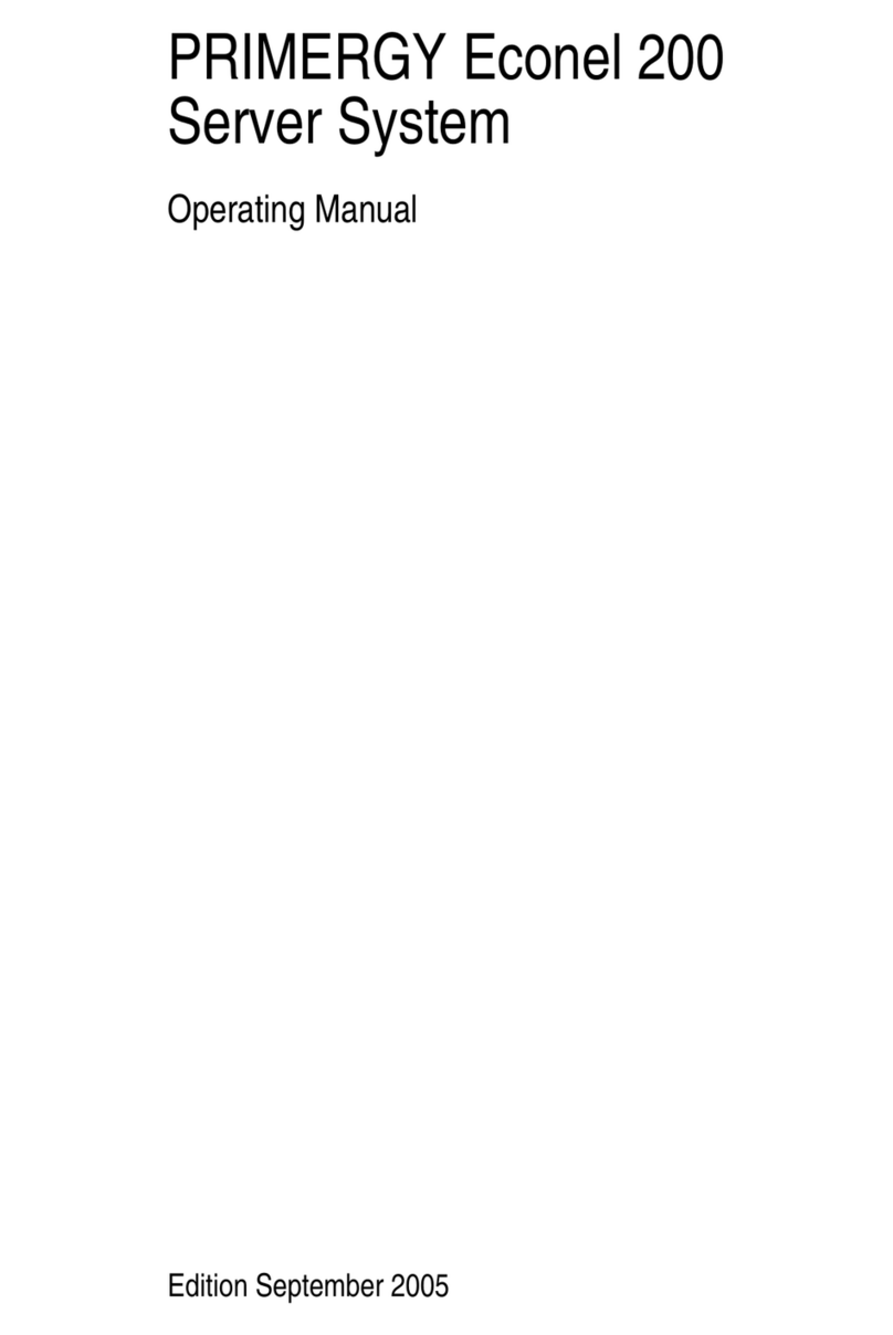 Fujitsu Siemens Computers PRIMERGY Econel 200 User manual