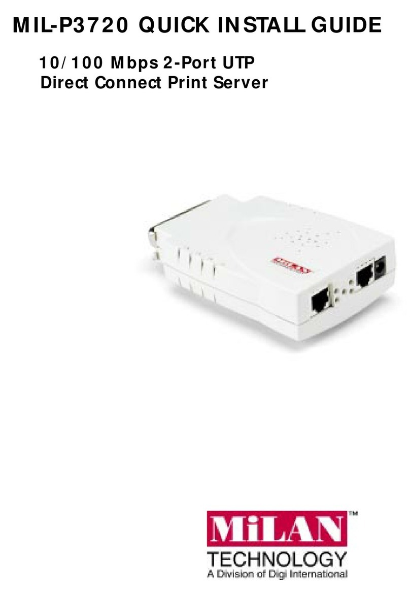 MiLAN MIL-P3720 Quick install guide