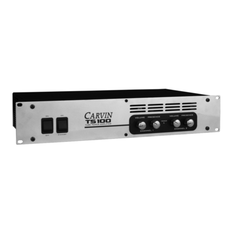 CARVIN TS100 manual