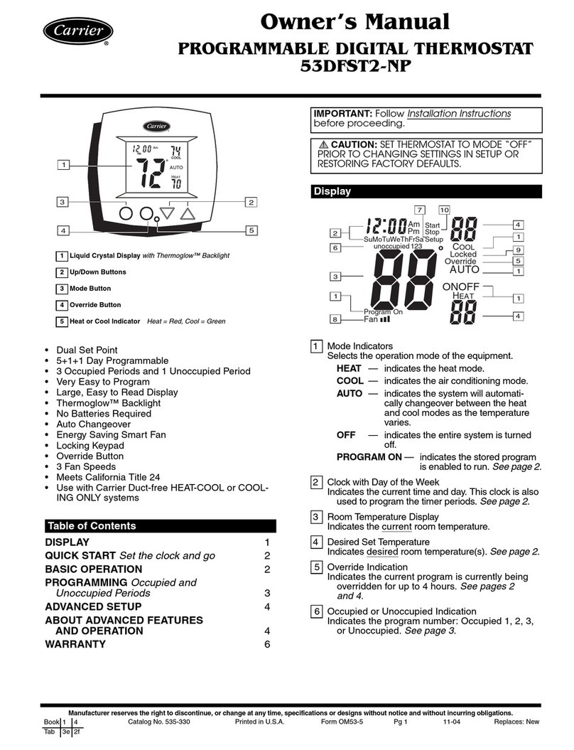 Carrier 53DFST2-NP User manual