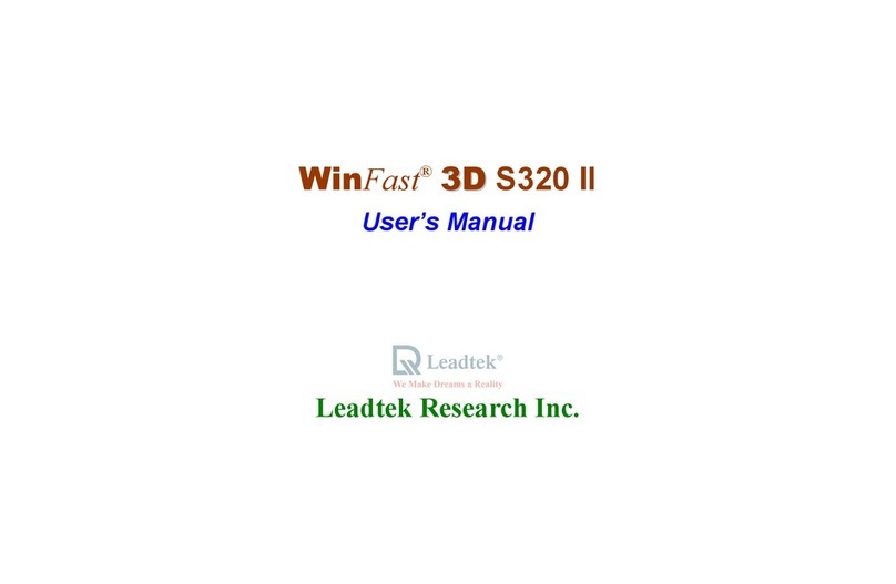 Leadtek WinFast 3D S320 user manual