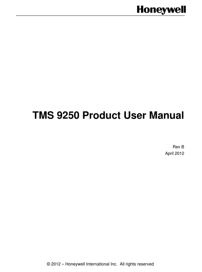 Honeywell TMS 9250 User manual