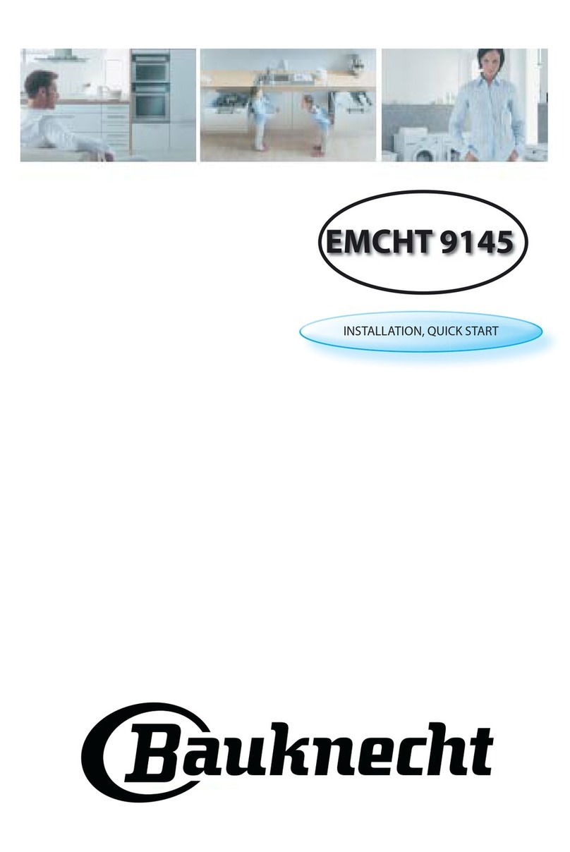Bauknecht EMCHT 9145 Installation & quick start guide