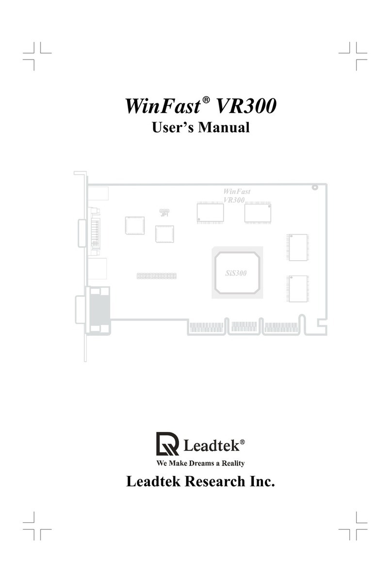 Leadtek WinFasr VR300 user manual Leadtek WinFasr VR300 user manual