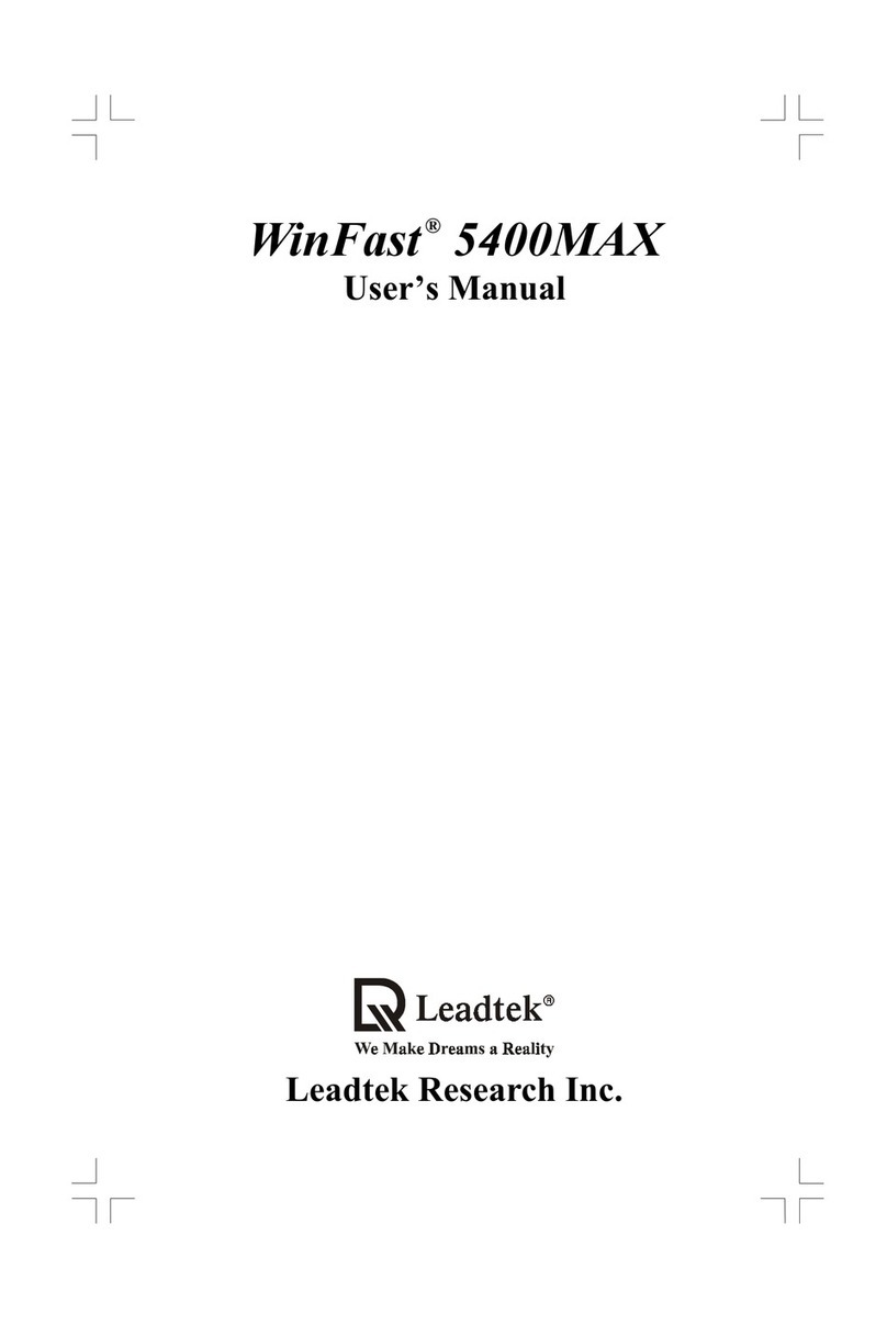 Leadtek WinFast 5400MAX user manual