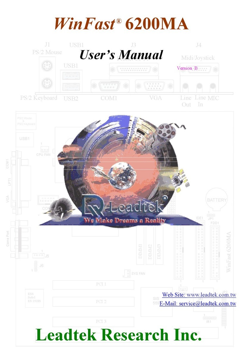 Leadtek WinFast 6200MA user manual