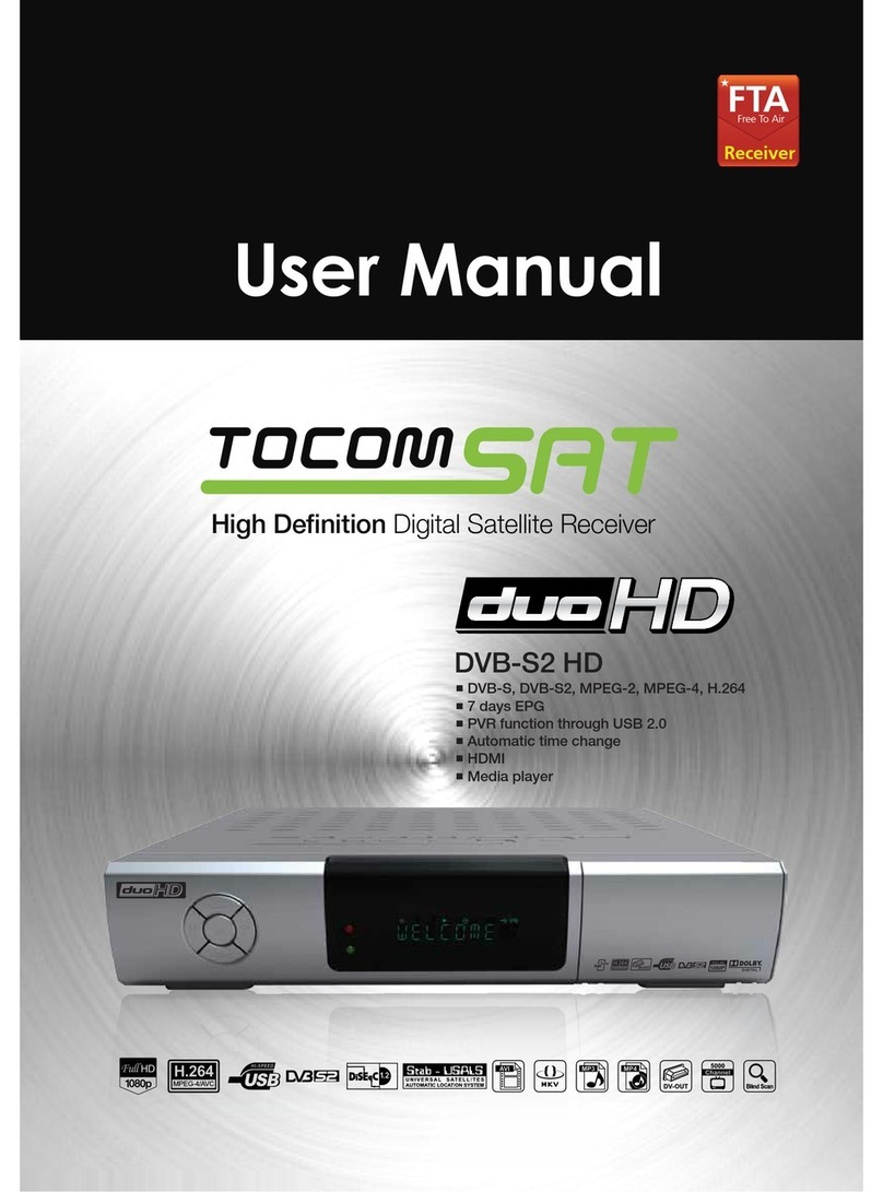 Tocom Sat DVB-S2 HD User manual