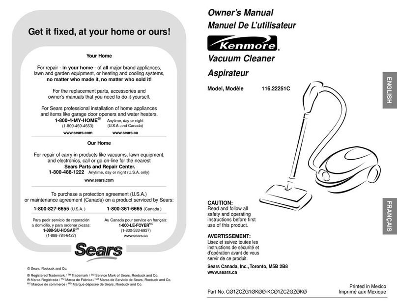 Kenmore 116.22251C User manual