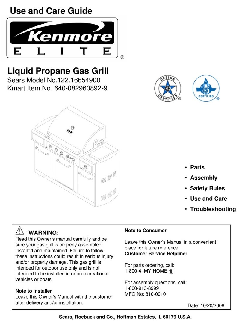 Kenmore 122.16654900 Use and care guide