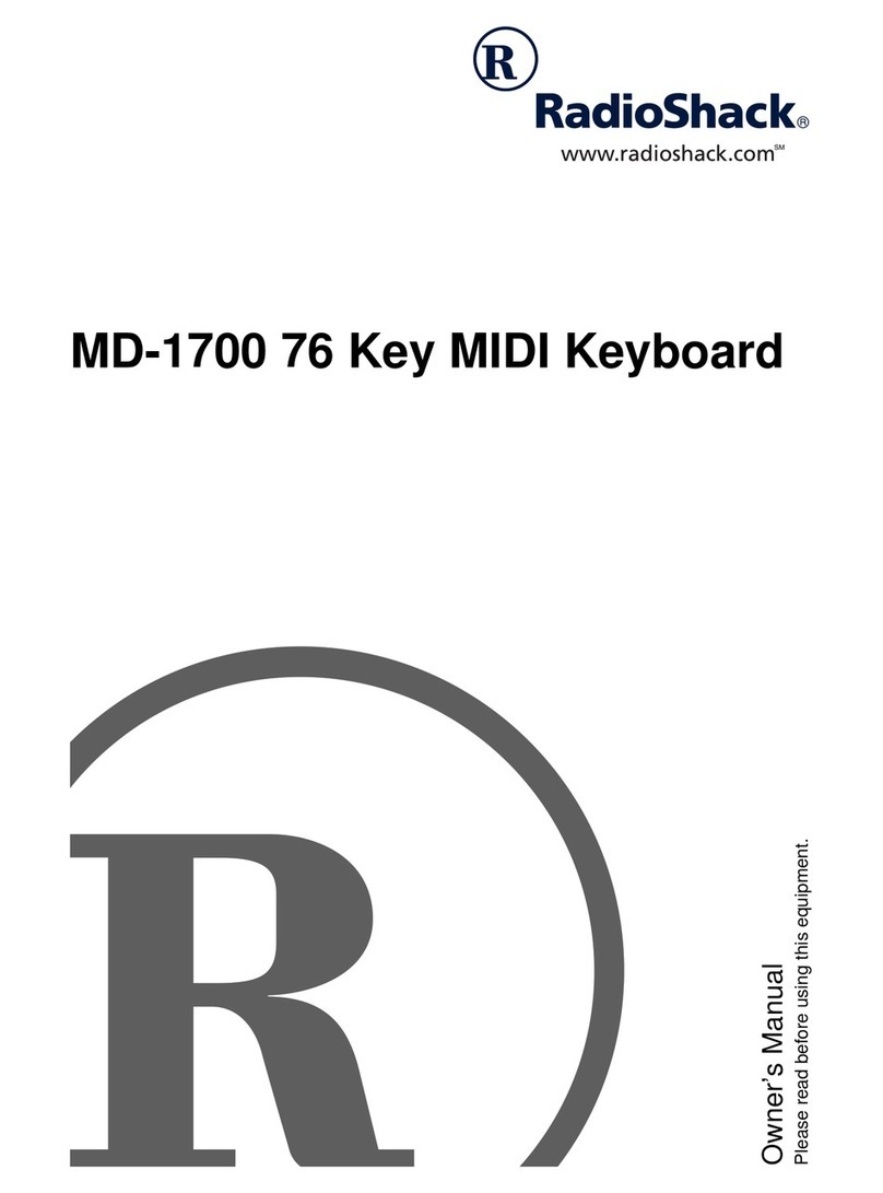 Radio Shack MD-1700 User manual Radio Shack MD-1700 User manual