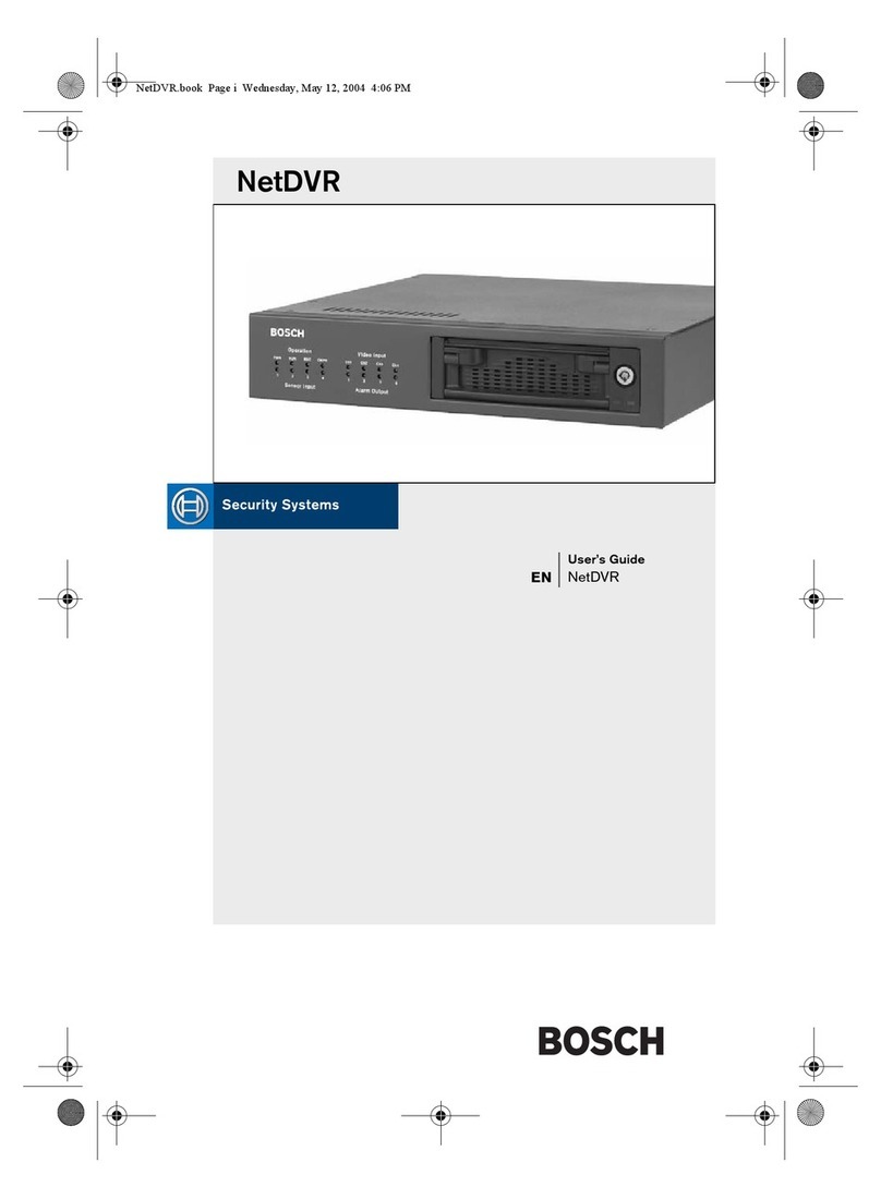 Bosch NetDVR User manual