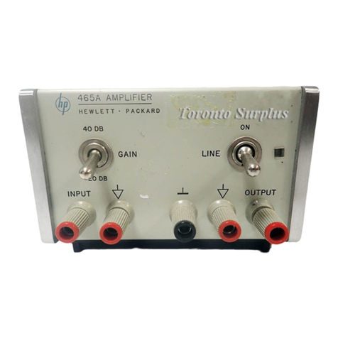 HP 465A Service manual
