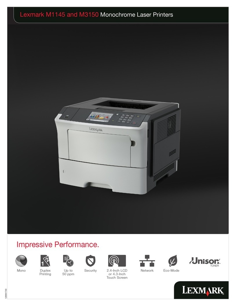 Lexmark M1145 Installation and operation manual