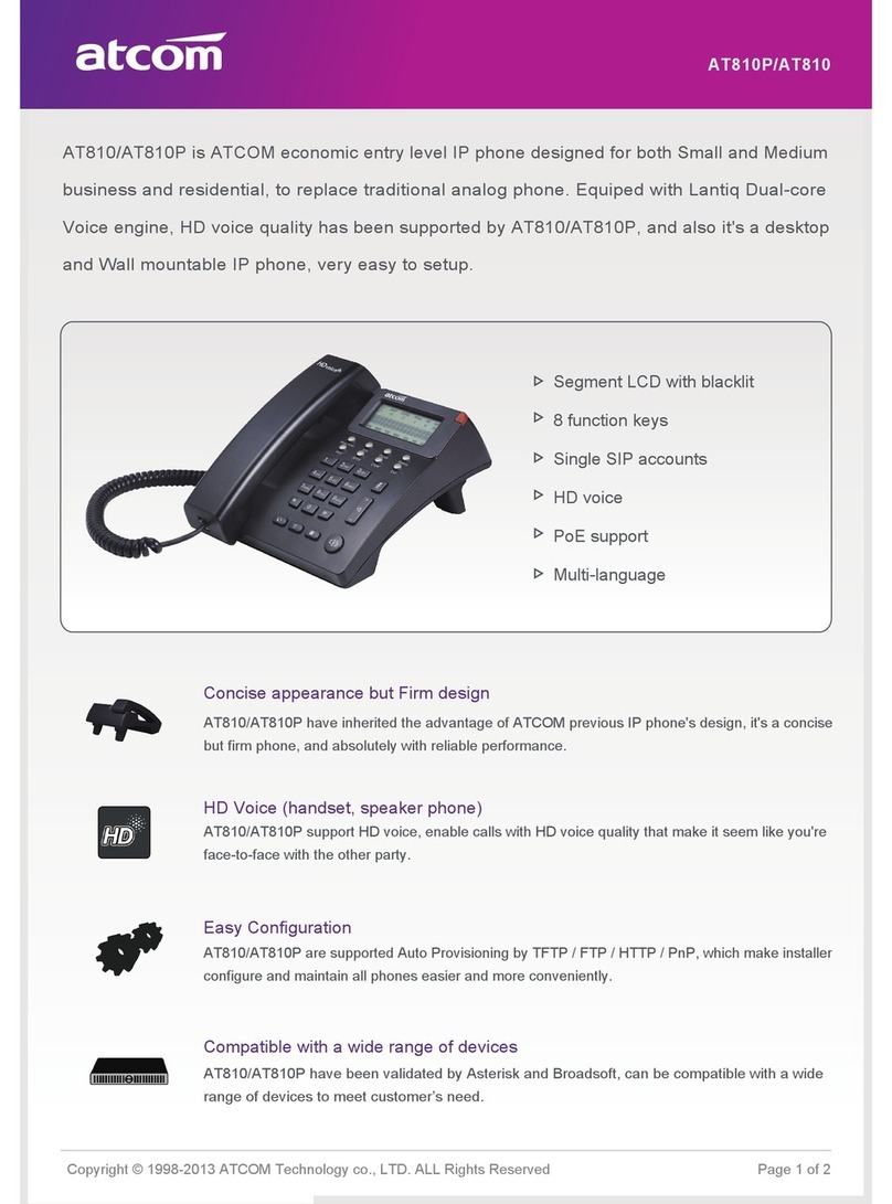ATCOM AT810P Owner's manual