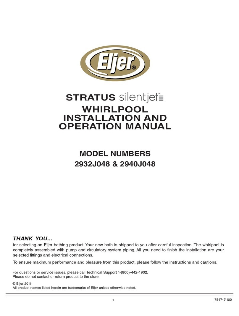 Eljer 2932J048 Installation and operation manual