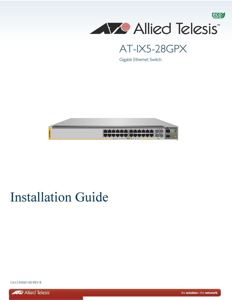Allied Telesis AT-IX5-28GPX installation guide Allied Telesis AT-IX5-28GPX installation guide