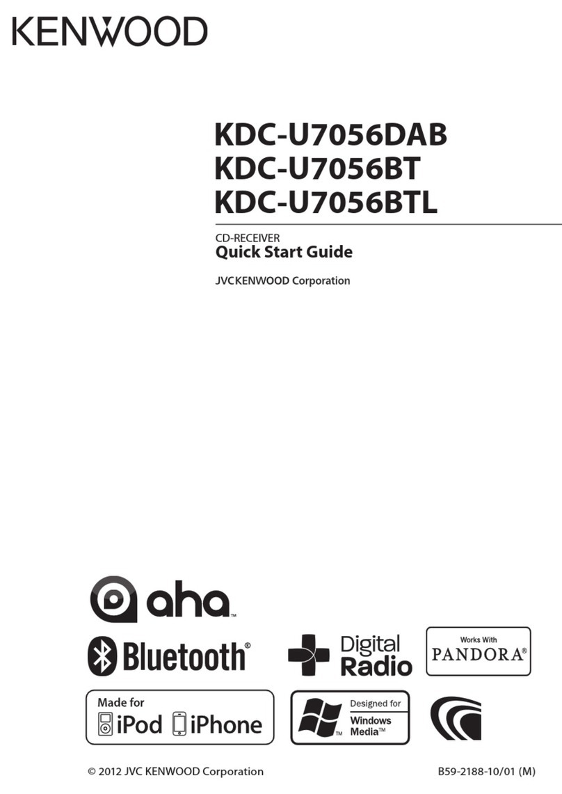 Kenwood KDC-U7056DAB User manual