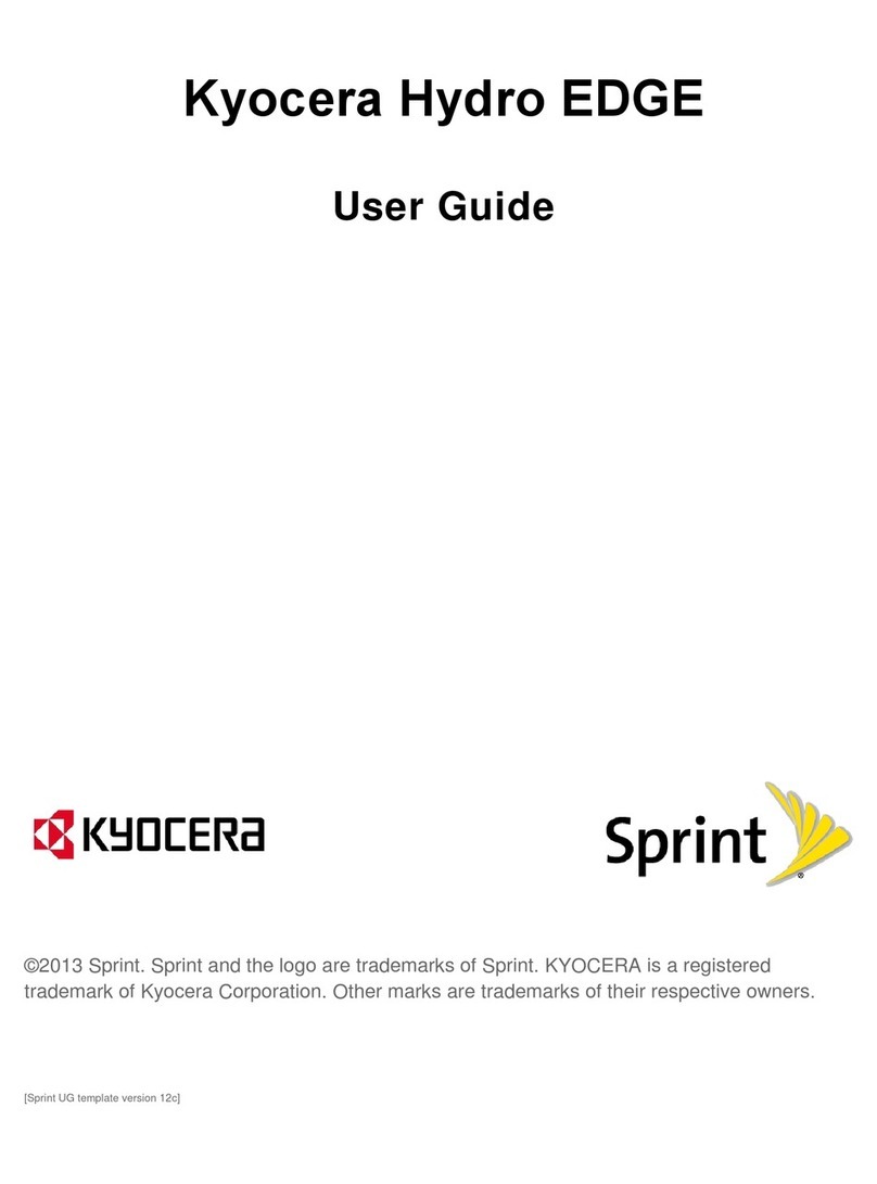 Kyocera KYOCERA Hydro EDGE User manual