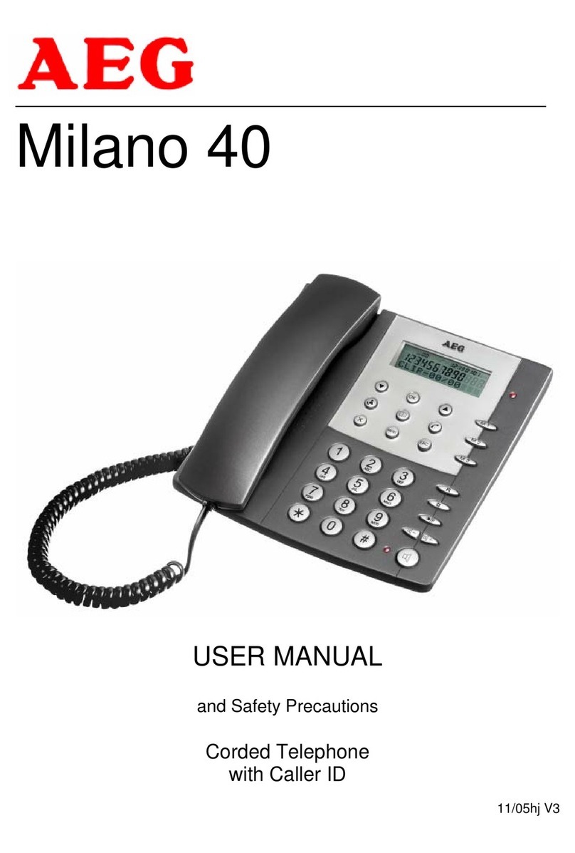 AEG Milano 40 User manual