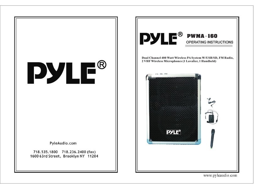Pyle PWMA-160 User manual