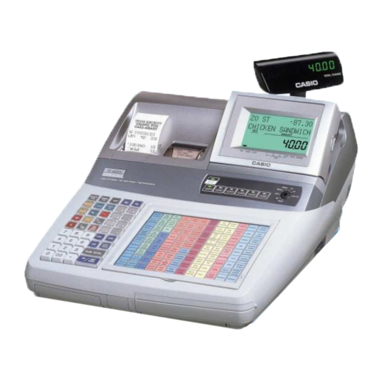 Casio TE-4000F Series User manual