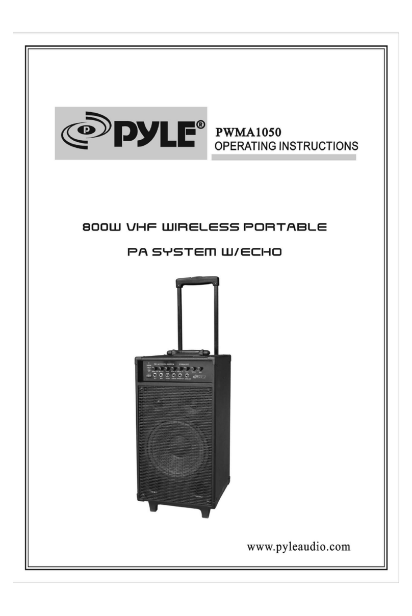 Pyle PWMA1050 User manual
