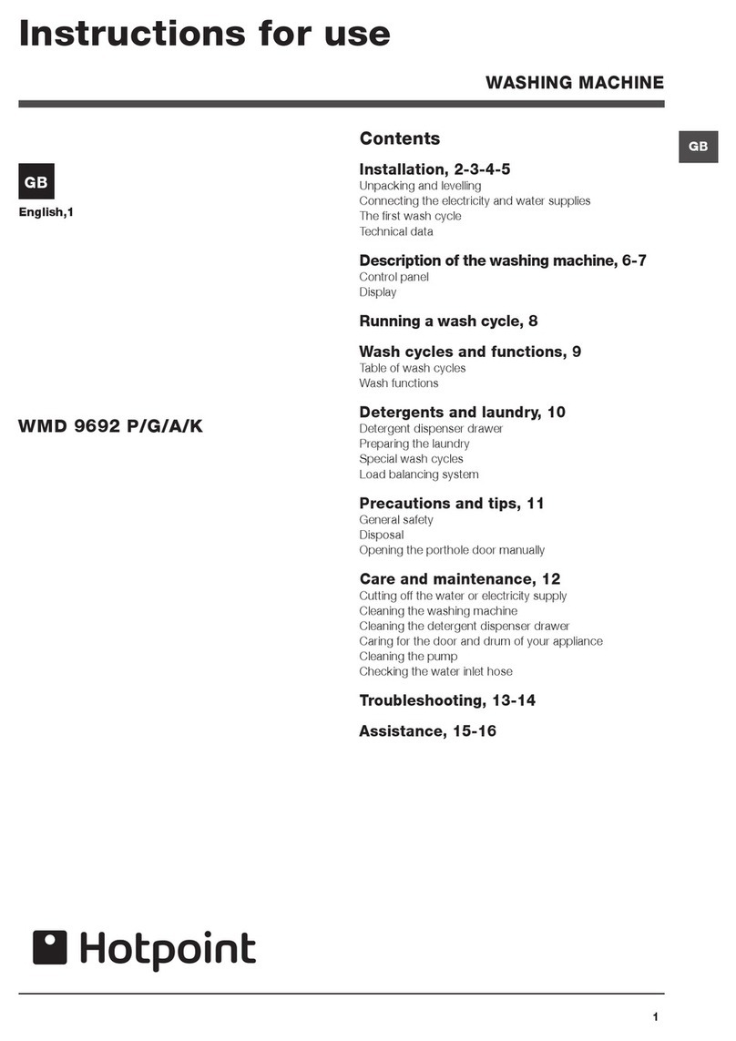 Hotpoint WMD 9692 P Instructions for use