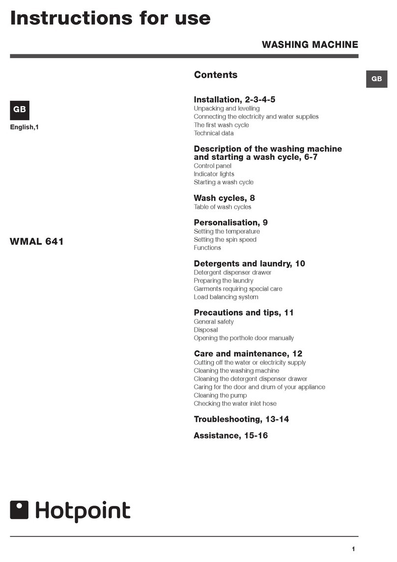 Hotpoint WMAL 641 Instructions for use