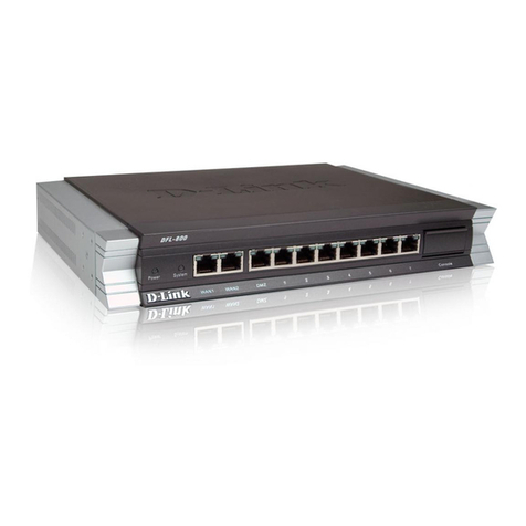D-Link DFL-210 - NetDefend - Security Appliance User manual D-Link DFL-210 - NetDefend - Security Appliance User manual