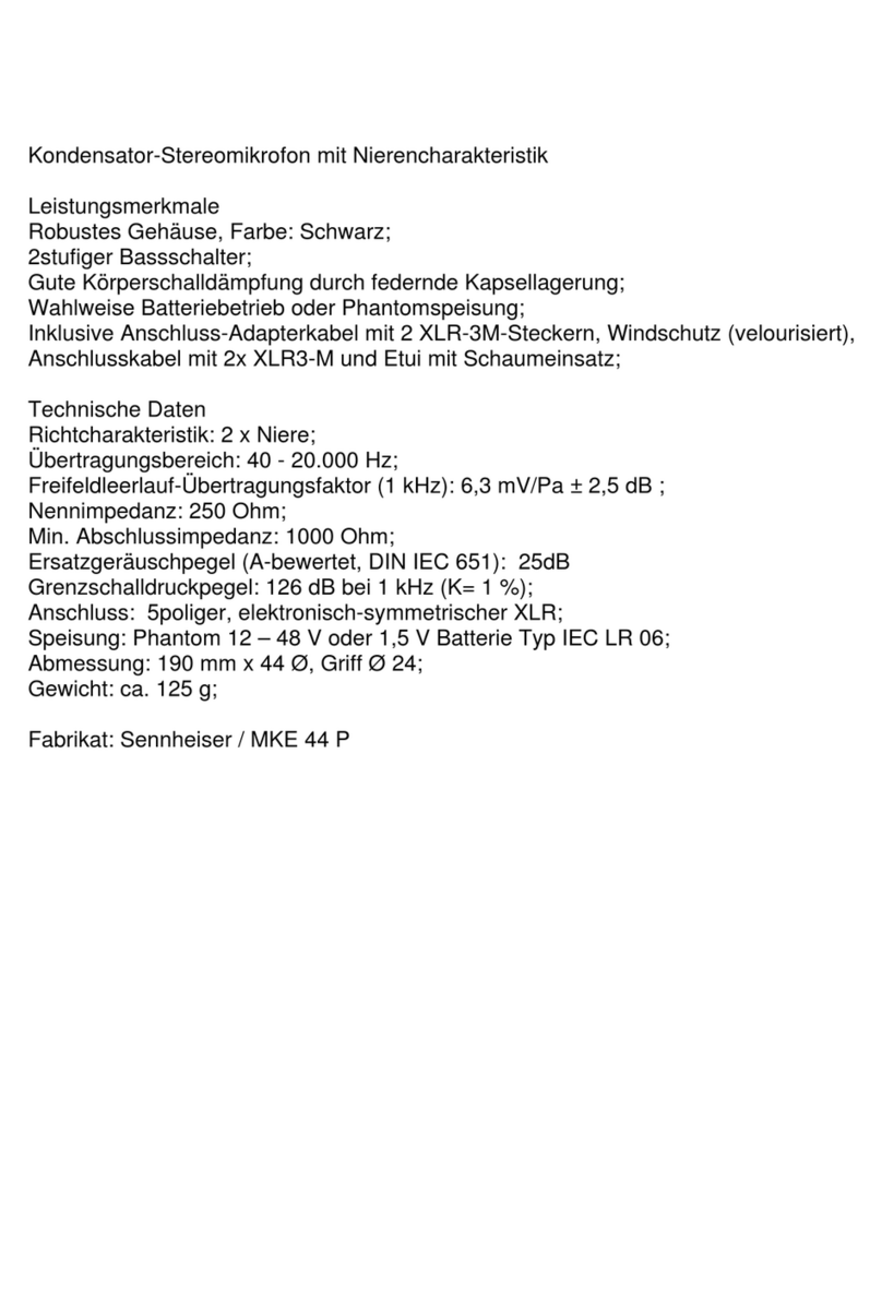 Sennheiser MKE 44-P Technische Daten
