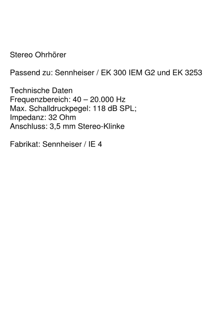 Sennheiser IE 4 Technische Daten