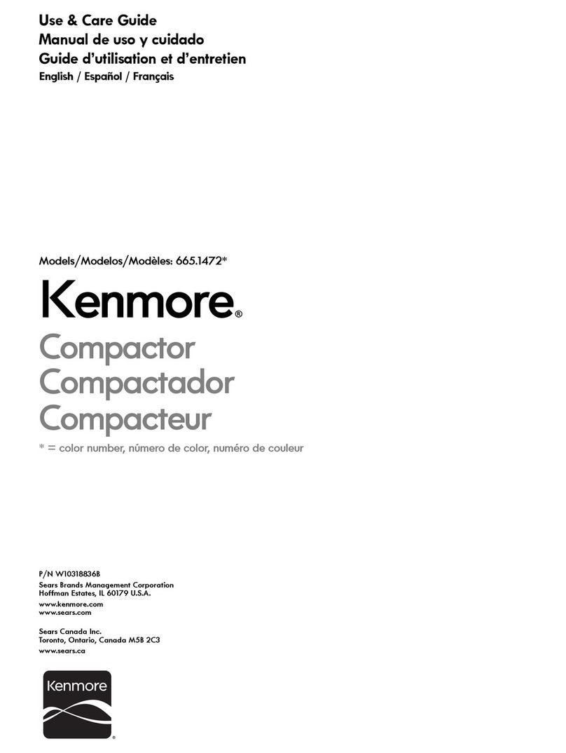 Kenmore 665.1472 Series User manual