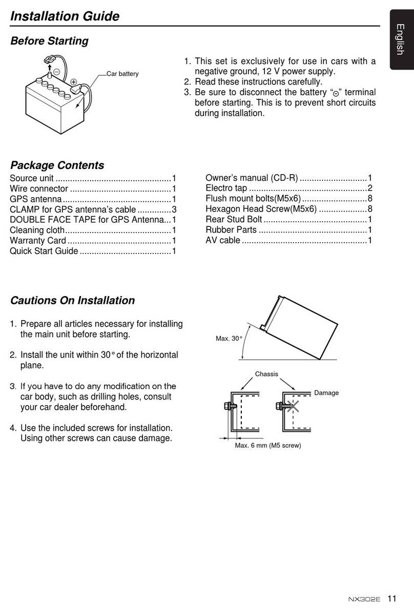 Clarion NX302E User manual