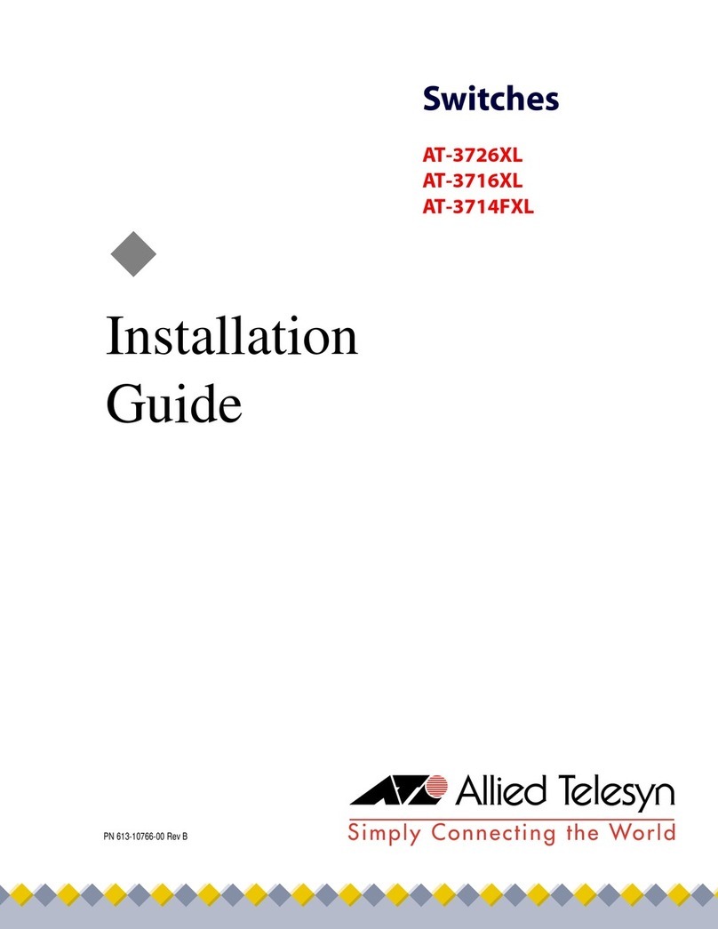 Allied Telesis CentreCOM AT-3726XL installation guide