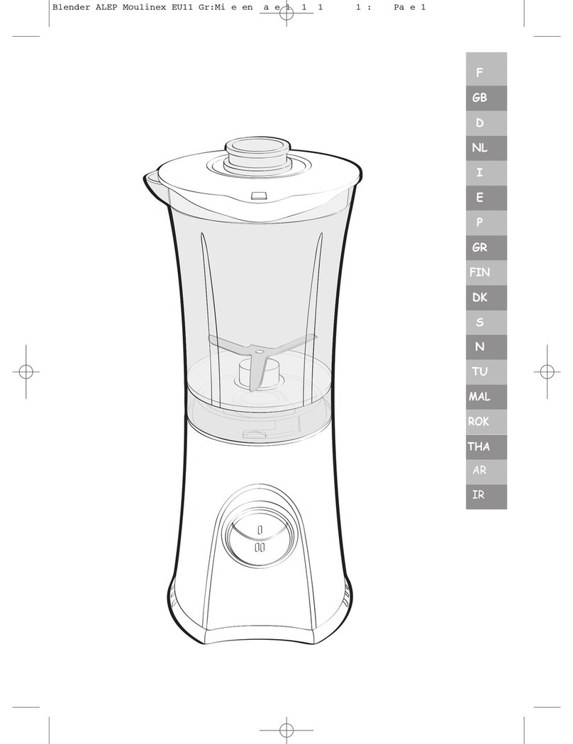 Moulinex Blender User manual