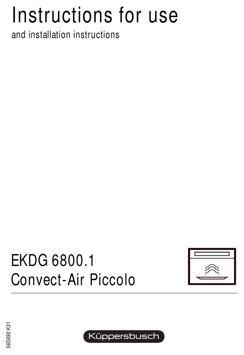 Küppersbusch EKDG 6800.1 Quick setup guide