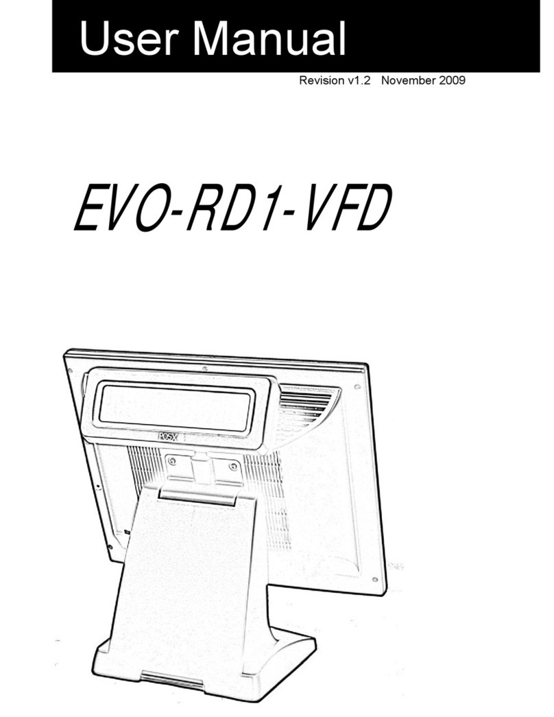 POS-X EVO-RD1-VFD User manual