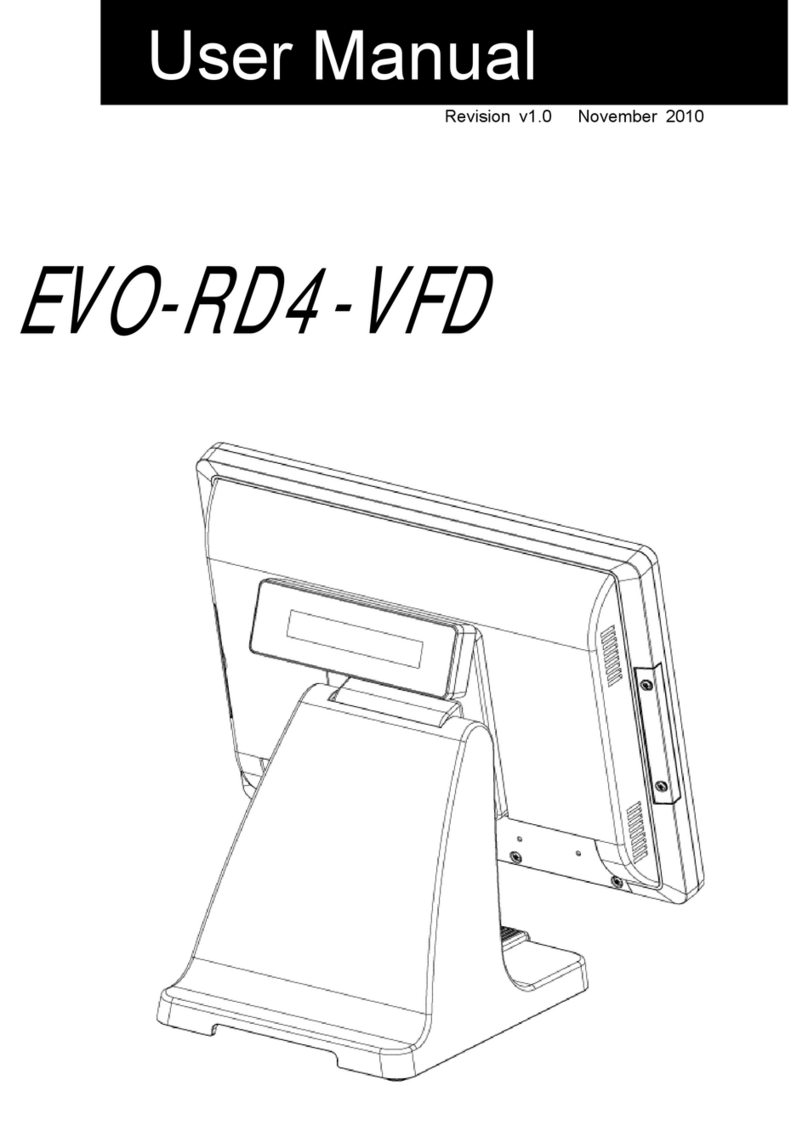 POS-X EVO-RD4-VFD User manual
